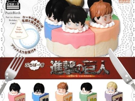 PutitBirth Attack on Titan All 5 Type Set Capsule Toys Figure JAPAN OFFCIAL Hot on Sale