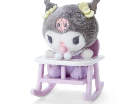 Sanrio Character Kuromi Baby Chair Mascot Keychain Plush JAPAN OFFICIAL Online Sale