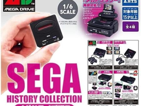 Sega History Collection Mega Drive 2 All 4 type Capsule Toy Figure JAPAN Fashion