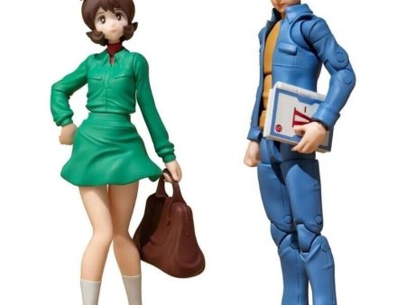 G.M.G Mobile Suit Gundam U.N.T. 07 Amuro Ray & Fraw Bow Action Figure JAPAN Online Hot Sale