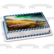 Ghostbusters: Afterlife Ecto-1  Car In a Field Edible Cake Topper Image ABPID54653 For Sale