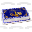 Welcome Prince  Gold Crown Baby Shower Cake Edible Cake Topper Image ABPID54647 Supply