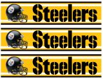 NFL Pittsburgh Steelers Logo and Helmets Edible Cake Topper Image Strips ABPID54645 Cheap