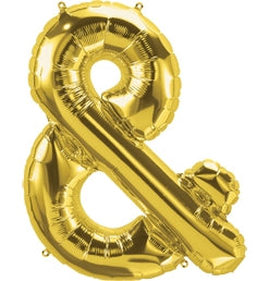 34  Symbol Ampersand Gold Balloon Cheap