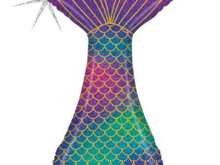 46  Mermaid Tail Holographic Shaped Balloon Online Sale