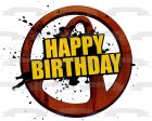 Borderlands Logo Happy Birthday Edible Cake Topper Image ABPID54638 Supply