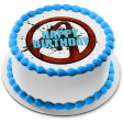 Borderlands Logo Happy Birthday Edible Cake Topper Image ABPID54638 Supply