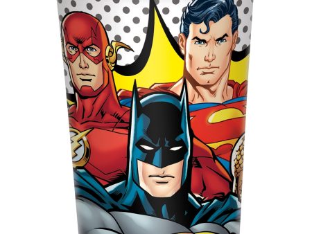 Justice League Heroes Unite 16oz Plastic Favor cup, 1ct Supply