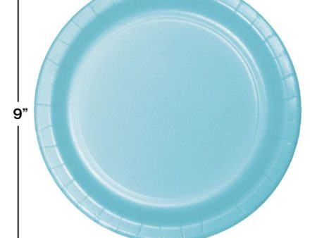 Pastel Blue 9  Plates, 8ct Online now