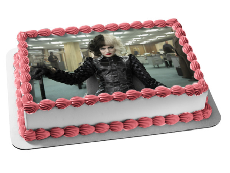 Cruella with Her Cane Edible Cake Topper Image ABPID54669 Online Sale