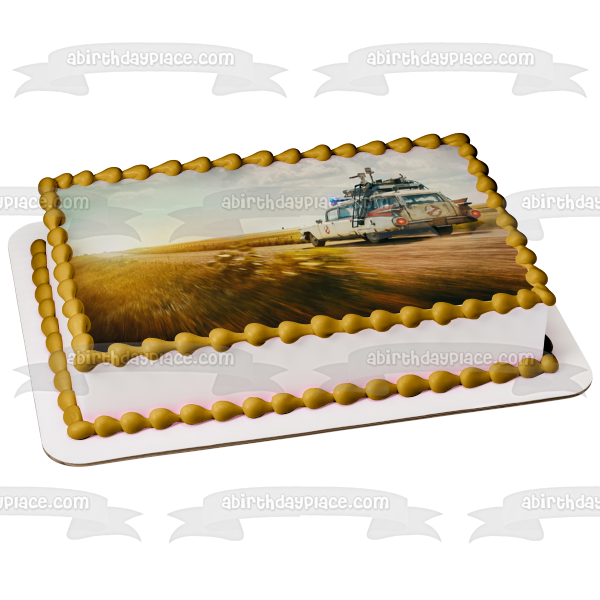 Ghostbusters: Afterlife Ecto-1 Edible Cake Topper Image ABPID54664 on Sale