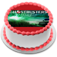 Ghostbusters; Afterlife Ecto-1 In a Lightning Storm Edible Cake Topper Image ABPID54658 Online now