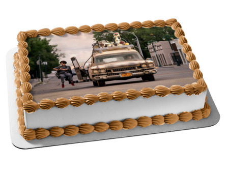 Ghostbusters: Afterlife Ecto-1 Garret Miller Edible Cake Topper Image ABPID54657 Online Sale