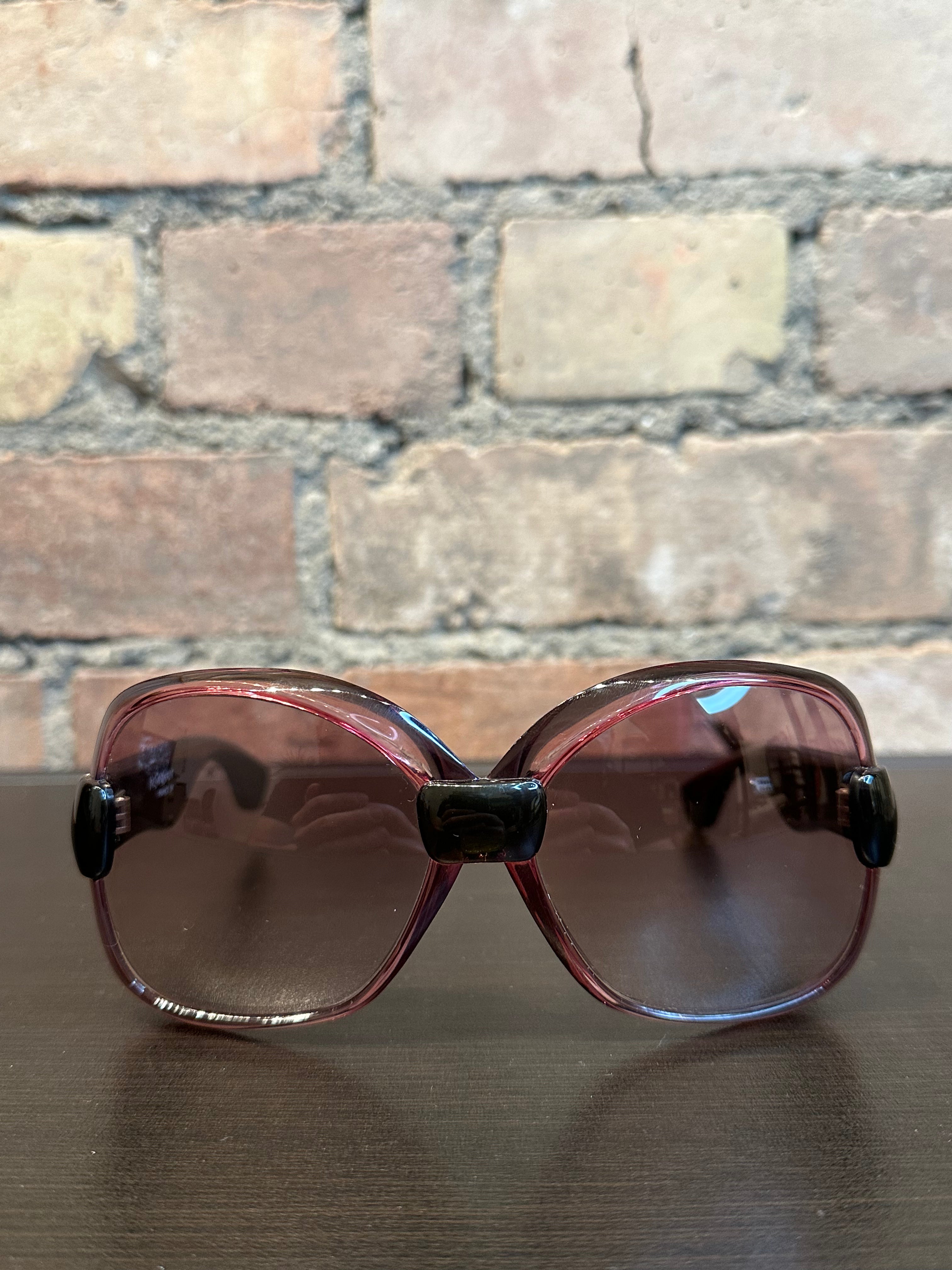 Saint Laurent Vintage Purple Oversized Sunglasses Sale