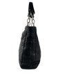 Christian Dior Black Lambskin Leather Chain Tote on Sale