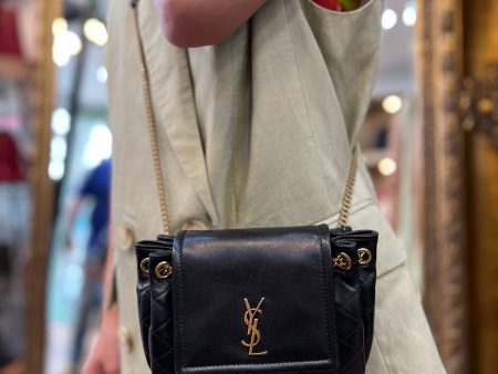 Saint Laurent Black Mini Nolita Shoulder Bag Online now