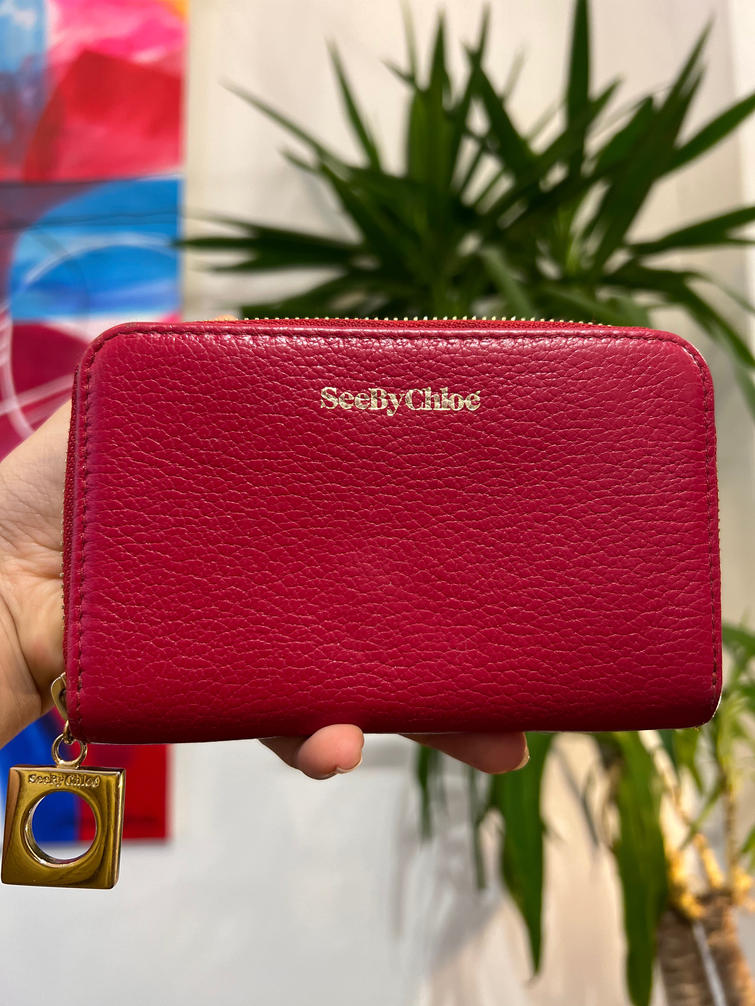 See By Chloe Red Wallet For Sale