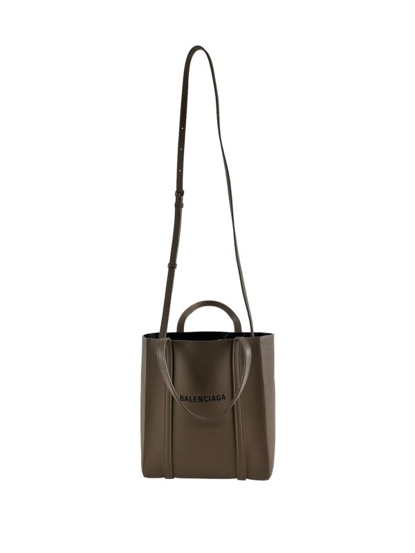 Balenciaga Taupe Leather Small  Everyday  Tote with Shoulder Strap Online now