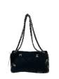 Chanel Navy Bandana Quilted Fabric Chain CC Shoulder Bag Online now