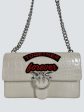 Pinko White Croc Effect Leather Shoulder Bag For Discount