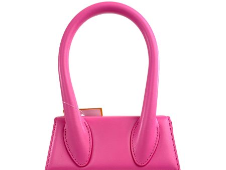 Jacquemus Pink Le Chiquito Mini Leather Top Handle Crossbody on Sale