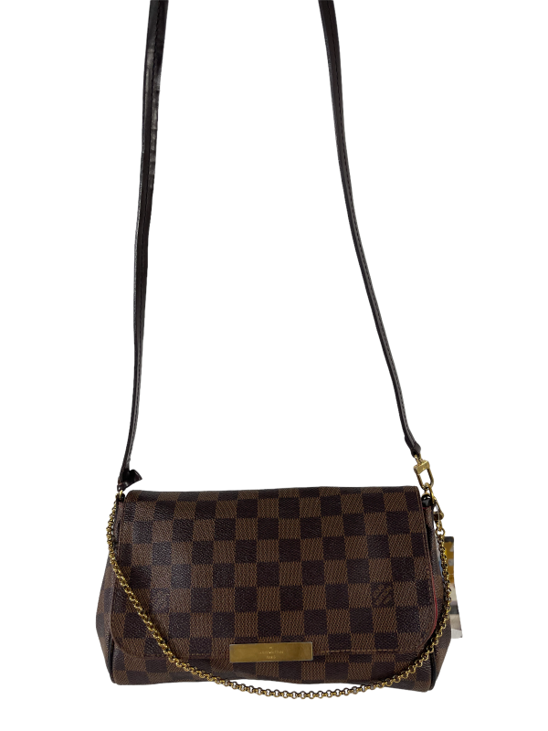 Louis Vuitton Damier Ebene Canvas Favourite Crossbody Discount