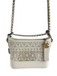 Chanel Cream Perforated Leather Gabrielle Crossbody on Sale