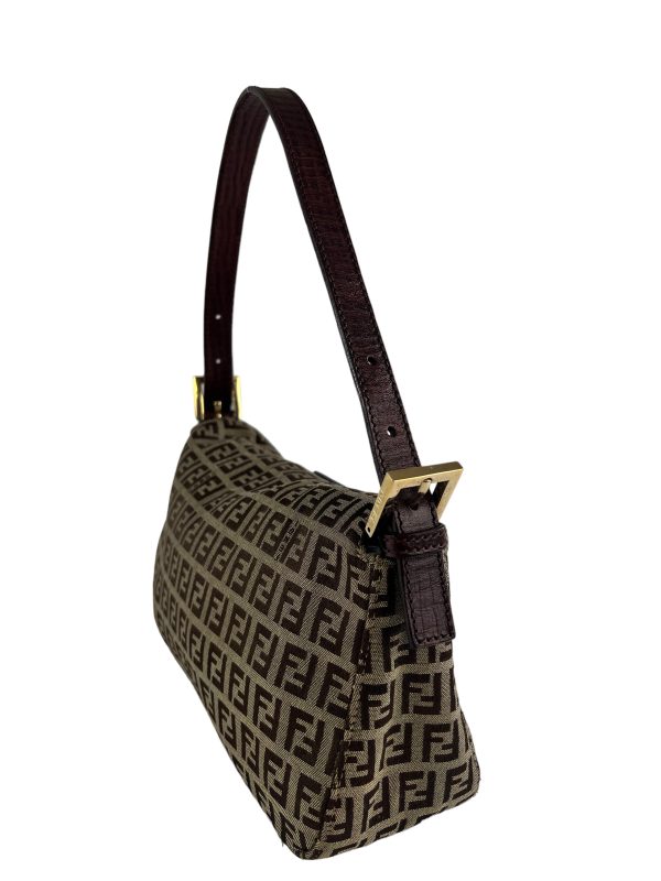 Fendi Monogram Zucca Canvas Shoulder Bag Sale