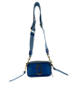 Marc by Marc Jacobs Blue Vinyl Snapshot Crossbody For Sale