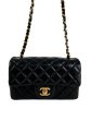 Chanel Black Lambskin Leather Mini Rectangular Flap Supply