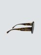 Chanel Brown Logo Sunglasses For Cheap