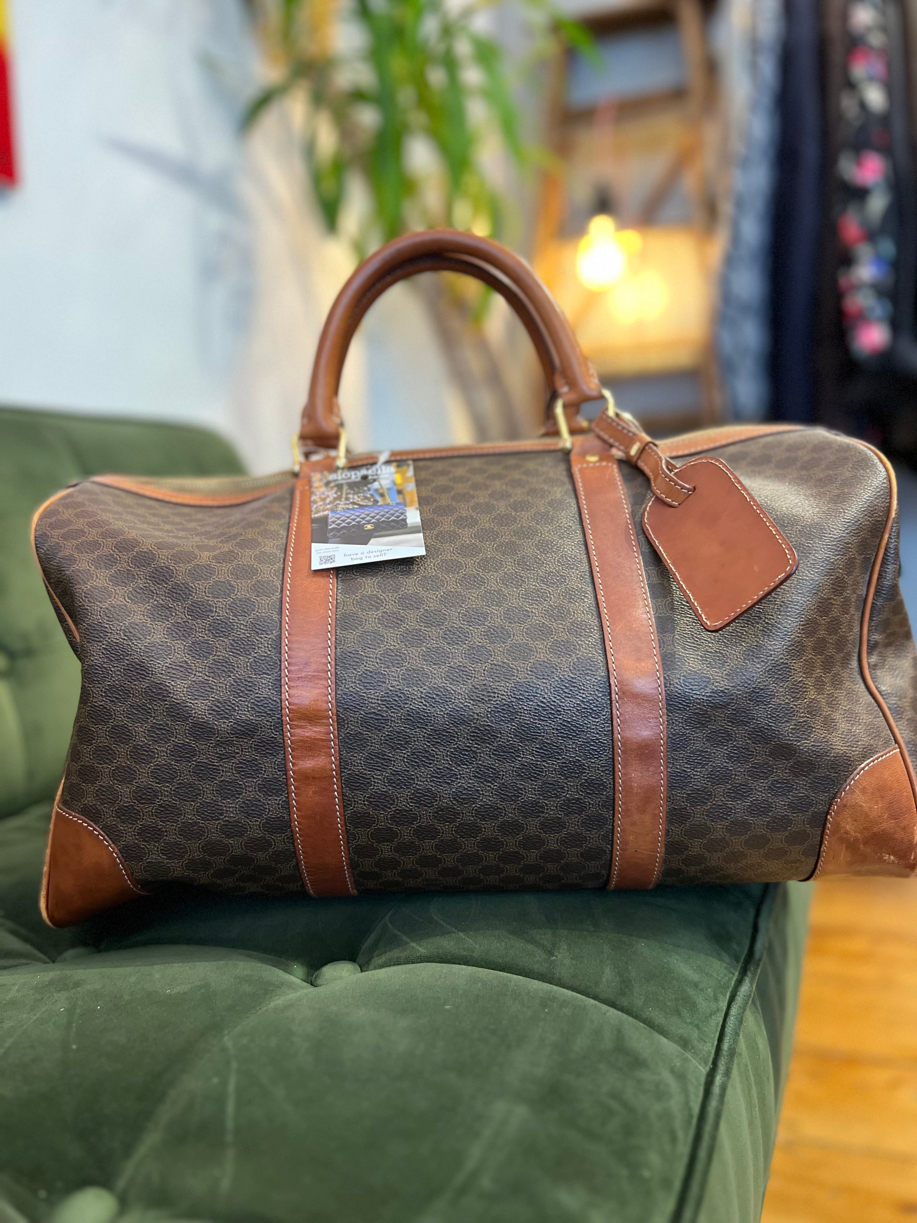 Celine Monogram Canvas & Leather Luggage Discount