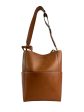 Celine Tan Leather Seau Sangle Shoulder Bucket Bag Online Sale