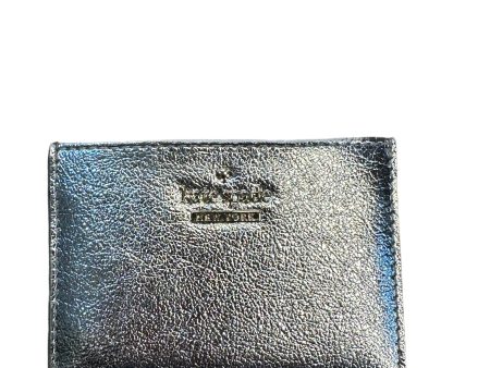 Kate Spade Silver Leather Cardholder Online Sale