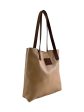 Mishnoc Brown Leather Tote Handbag Online Sale