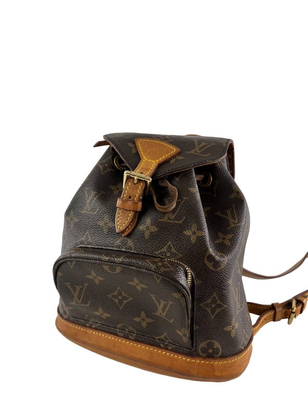 Louis Vuitton Monogram Canvas & Leather Mini Montsouris Backpack For Sale