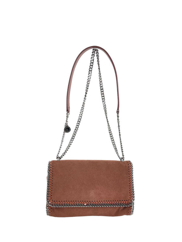 Stella McCartney Brown Faux Suede Falabella Crossbody Cheap