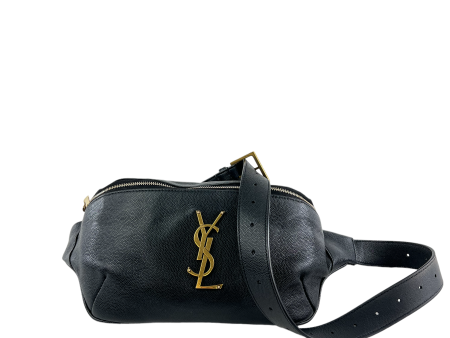 Ysl Black Caviar Leather Bum Bag Online