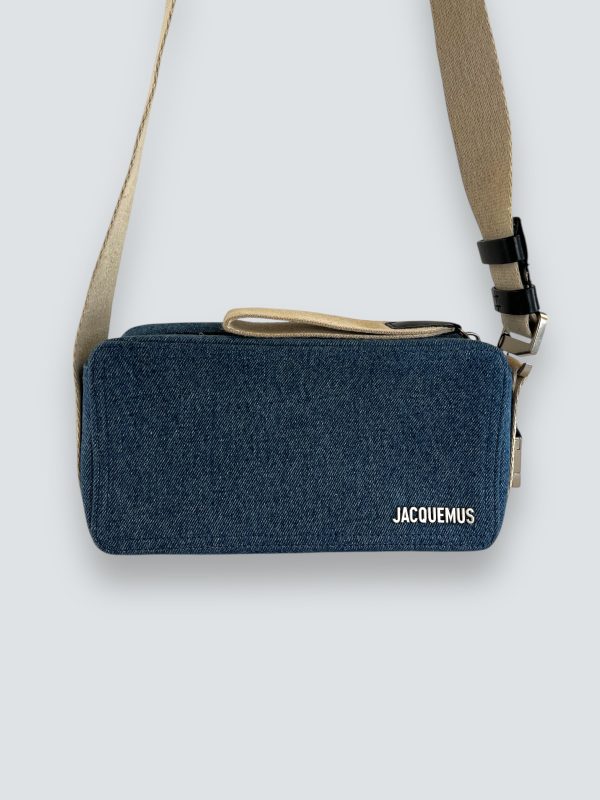 Jacquemus Denim  Le Cuerda  Horizontal Shoulder Bag For Discount