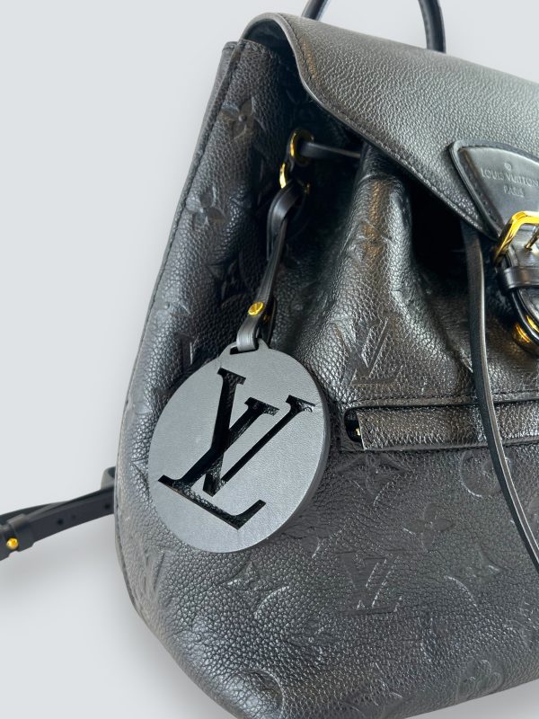 Louis Vuitton Black Empreinte Leather Montsouris Backpack Discount