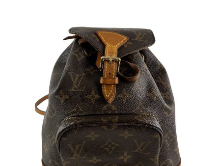 Louis Vuitton Monogram Canvas & Leather Mini Montsouris Backpack For Sale