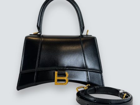 Balenciaga Black Small Leather Hourglass Crossbody  Handbag Supply