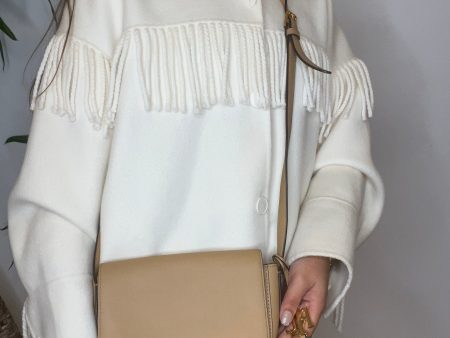 Ralph Lauren Nude Leather Crossbody Online Hot Sale