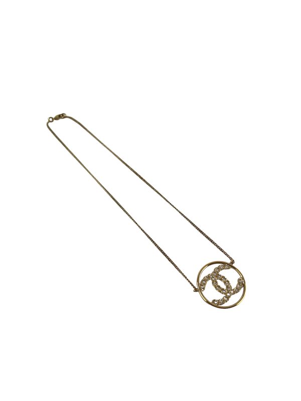 Chanel Goldtone CC Necklace Fashion