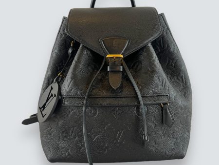 Louis Vuitton Black Empreinte Leather Montsouris Backpack Discount