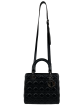 Christian Dior Black Lambskin Leather  Lady Dior  Tote Online Sale