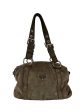 Prada Olive Suede Shoulder Bag Hot on Sale