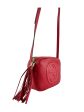 Gucci Red Leather Soho Crossbody Hot on Sale