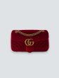 Gucci Red Velvet GG Marmont Crossbody Online now