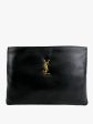 Saint Laurent Black Leather Calypso Pouch For Discount